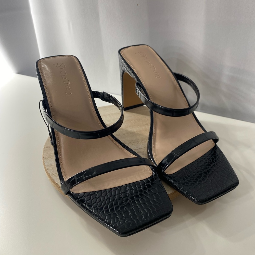 Square Toe Strappy High Heel